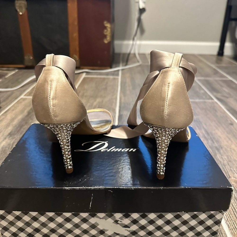 Delman Swarovski heels